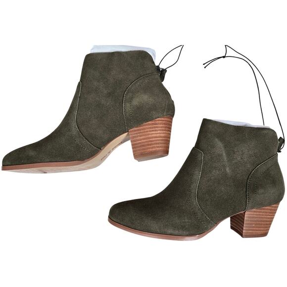 Violet &‎ Red Olive Cupid Bootie Stacked Block Heel 6 NWT - Picture 4 of 12